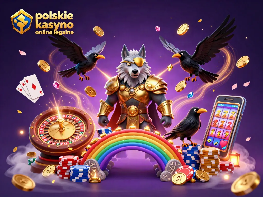 Spin for real wins at polskie kasyno online legalne with a mystical Norse theme and casino elements.