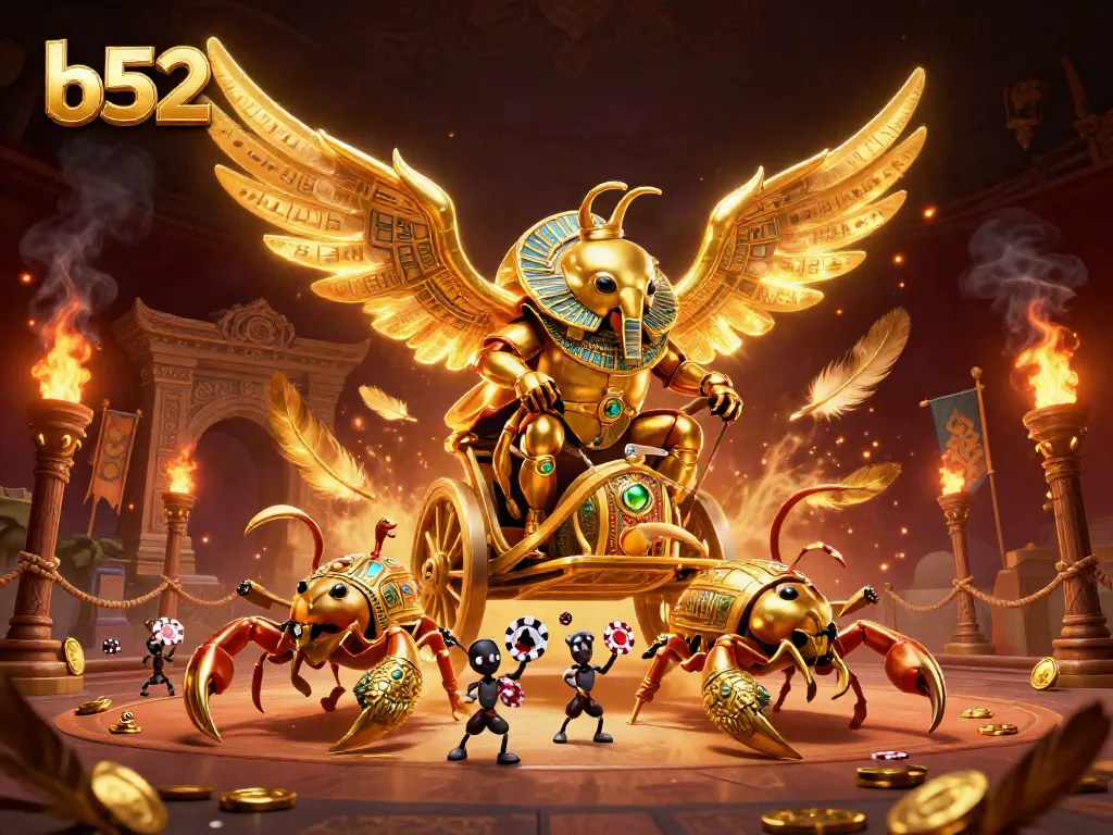 Engage in thrilling gameplay at b52 with stunning visuals and vibrant casino elements in a captivating scene.