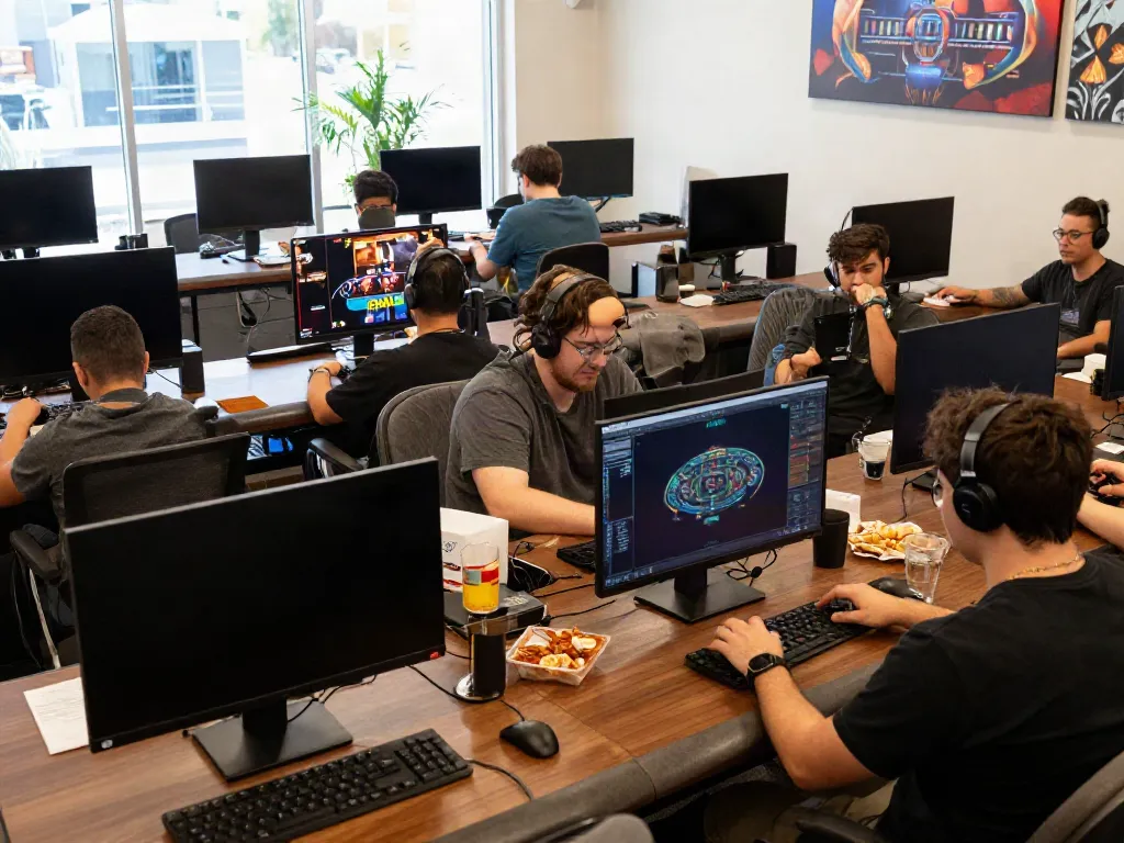 Players enjoying engaging games at man 88's online betting platform in a vibrant gaming atmosphere.