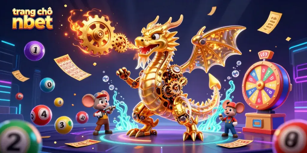Engage with the exciting world of trang chủ nbet featuring vibrant lottery elements and a golden dragon.
