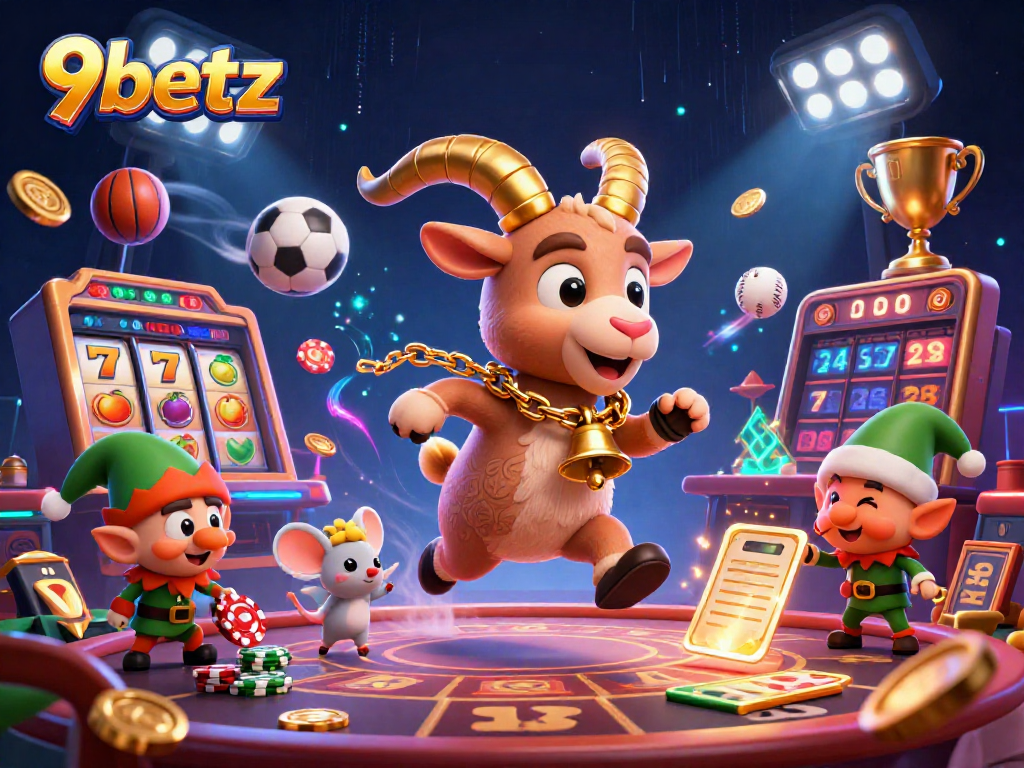 Experience thrilling gameplay at 9betz with Krampus, an angel mouse, and mischievous gremlins