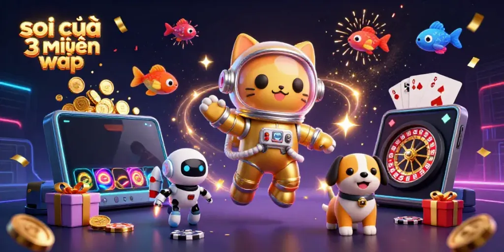 Engage with luck at soi cầu 3 miền wap via vibrant 3D space-themed lottery art.