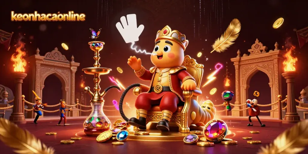 Engage with keonhacaionline's vibrant gambling scene filled with dynamic characters and immersive elements.
