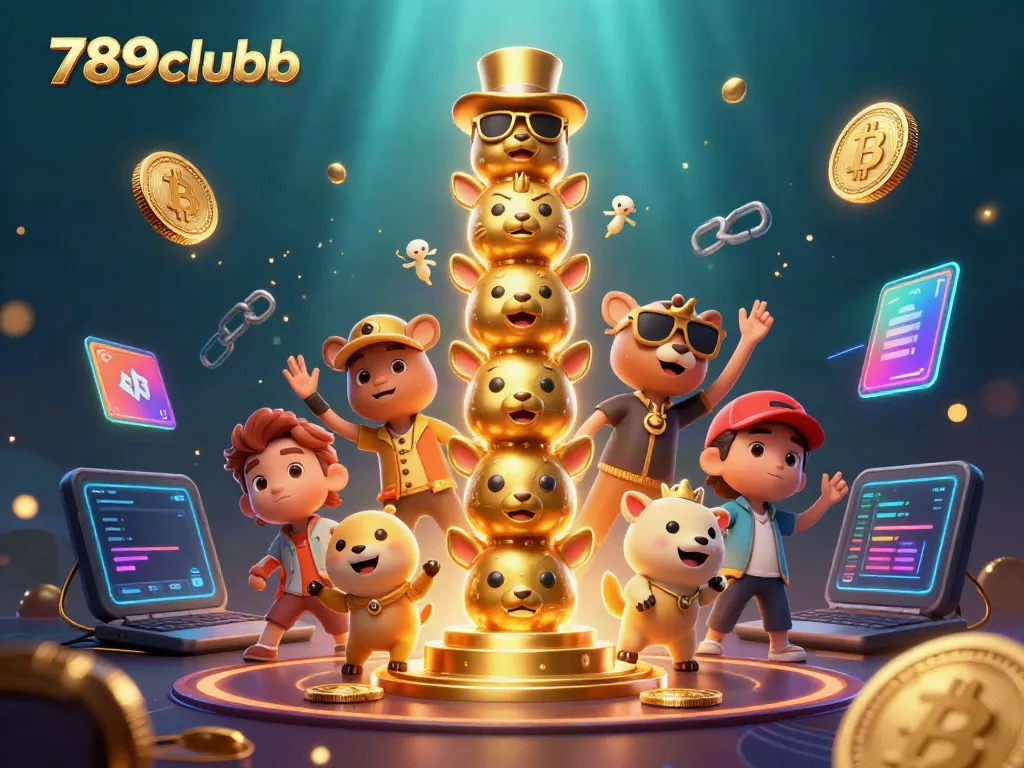 Engage with 789clubb's vibrant casino experience through captivating 3D illustration art.