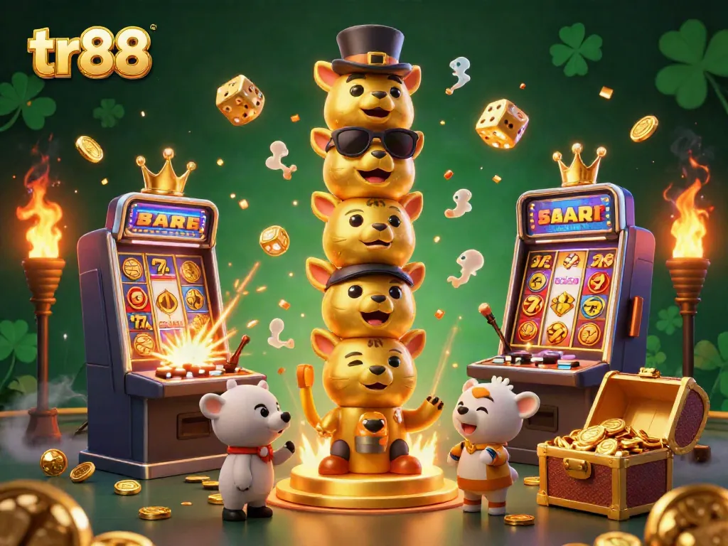 Experience thrilling gameplay at tr88 with vibrant casino slots and dynamic totem characters.
