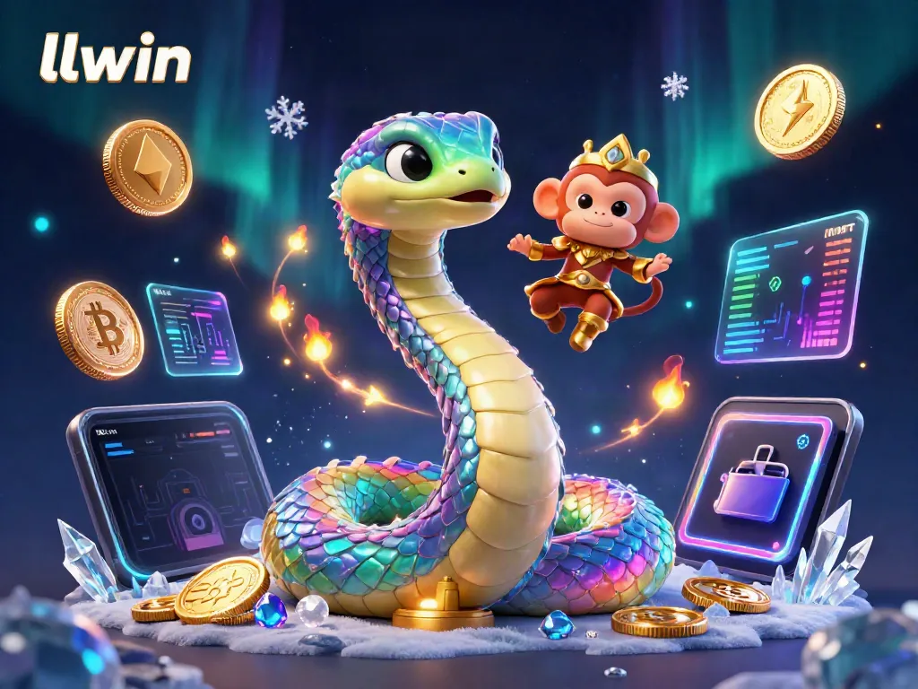 Spin the reels with vibrant options at llwin, featuring a colorful serpent and playful monkey king.